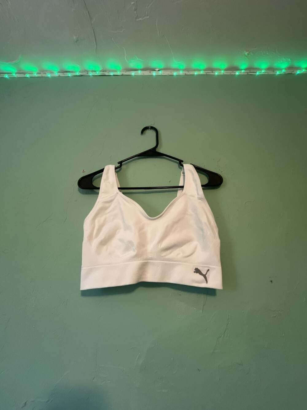 Puma Seamless Sports Bra White Size Large
